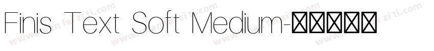 Finis Text Soft Medium字体转换